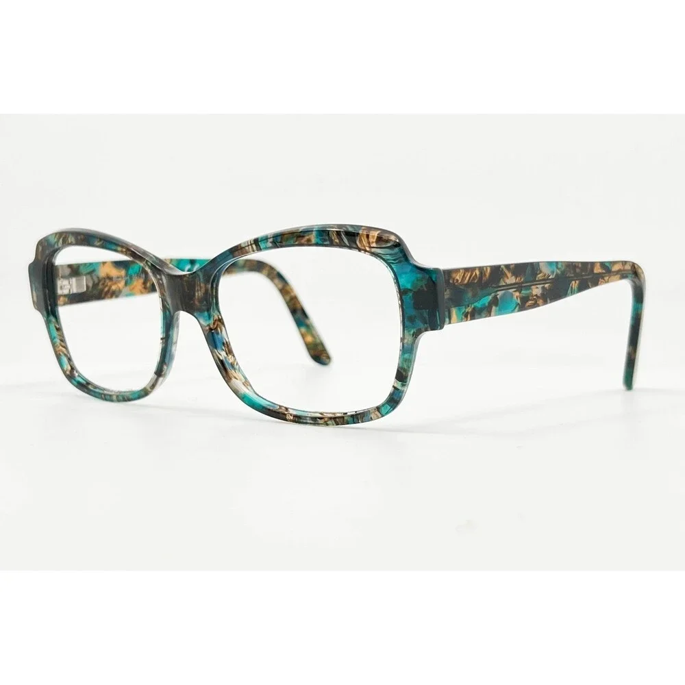 Kirkland Signature Eyeglasses Womens Teal Tortoise Alium 52-16-138